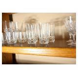 Beautiful Diamond-Cut Styled Crystal Drink Ware