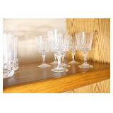 Beautiful Diamond-Cut Styled Crystal Drink Ware