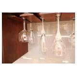 Frosted Art Deco Crystal Stemware Etc