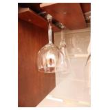 Frosted Art Deco Crystal Stemware Etc