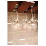 Frosted Art Deco Crystal Stemware Etc