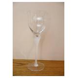 Frosted Art Deco Crystal Stemware Etc