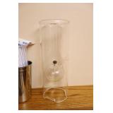 RARE Tall Vintage Hand-Blown Glass Cocktail Pitcher with Stir Stick, Wolford Glass Company Classic Handblown Glass Oil Lamp Etc