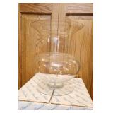 Princess house crystal, large vase, candle holder