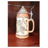 Vintage Breweriana Steins, Mugs, Collectible Glass Jar, Elephant Etc