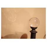 Beautiful Sheer Copper-Appliqué Tasseled Window Valance w/Rod