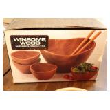Kitchen Accessories…Winsome Wood 7-Piece Teak Salad Serving Bowl Set…
