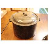 Kitchen Accessories…Graniteware Covered Canner Roaster Handled Oven-Ware…