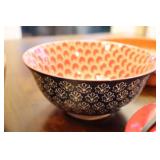 Kitchen Accessories…Ellingers Agatized-Wood 9” Serving Bowl, Copco 10” Stone, Wood Utensils Etc