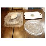 Kitchen Accessories…Entertaining Serving Platters Glass, Plastic Etc