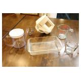 Kitchen Accessories…Hamilton Beach Hand Mixer, Pyrex Glass Measuring Cup, 4-Cup Strainer Pitcher Etc