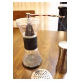 Kitchen Accessories…Stainless Steel Busy Bee Coffee, Birletti Hand Grinder, Salt and Pepper Etc