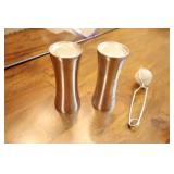 Kitchen Accessories…Stainless Steel Busy Bee Coffee, Birletti Hand Grinder, Salt and Pepper Etc