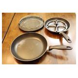 Kitchen Accessories…Fry Pans, Egg Poacher, Cooling Rack Etc