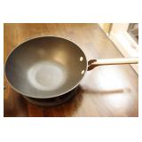 Vintage 5 Qt. Town House By West Bend Yellow Tan Dutch Oven Stainless Steel Pot With Lid, Wok w/Base Etc