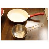 Field’s Cookware Pan, Silicone Lidded  Ceramic(?) Pan Etc