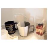 Assorted Glassware, Serving Dishes, Coffee Cups Etc.