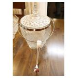 Vintage Wexford By Anchor Hocking Ice Bucket, Bowl, Salt & Pepper Shakers