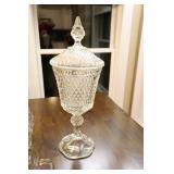 Vintage Wexford By Anchor Hocking Apothecary Covered Jar, Decanter, Pitcher