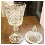 Vintage Wexford By Anchor Hocking Apothecary Covered Jar, Decanter, Pitcher