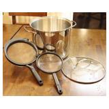 Stainless Steel Stockpot, Handled Colander Strainers