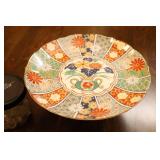 Vintage 1950’s Amari Arita-Style Japanese Fan Pedestal Cake Server, Carrot Cracker Bowl Etc