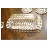 Towel Full Lead Crystal Candle Holders, Covered Butter Dish Etc