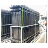 Powder Coated Galvanized Steel Fence with Posts - 200 ft