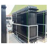 Powder Coated Galvanized Steel Fence with Posts - 200 ft