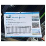 Powder Coated Galvanized Steel Fence with Posts - 200 ft