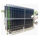 Powder Coated Galvanized Steel Fence with Posts - 200 ft