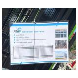 Powder Coated Galvanized Steel Fence with Posts - 200 ft