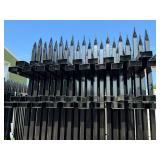 Powder Coated Galvanized Steel Fence with Posts - 200 ft