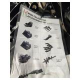 9pc Excavator Attachment Set /