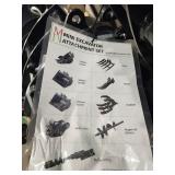 9pc Excavator Attachment Set /