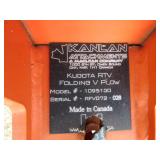 KANLAN RTV V SNOW PLOW ATTACHMENT