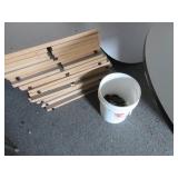 ROUND GRAY LAMINATE TABLES