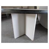 ROUND GRAY LAMINATE TABLES