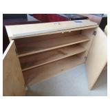 SOLID MAPLE WALL MOUNT CABINETS WITH KEYS