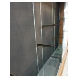 LARGE OAK DISPLAY CABINET