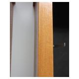 LARGE OAK DISPLAY CABINET