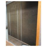 LARGE OAK DISPLAY CABINET