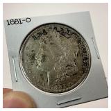 1881-O Silver Morgan Dollar