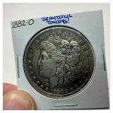 1882-O Silver Morgan Dollar w/Beautiful Toning!