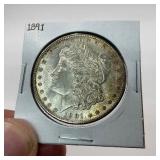 1891 Silver Morgan Dollar