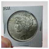 1922 Silver Peace Dollar