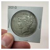 1922-D Silver Peace Dollar