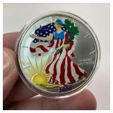 2000 Colorized American Silver Eagle