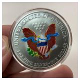 2000 Colorized American Silver Eagle