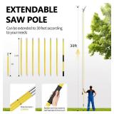 Ersitrole Manual 30 Foot Extendable Pole Saw/Tree Pruner